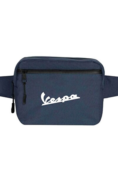 CrowsGate Geantă Vespa Logo 3 Culoare Bleumarin