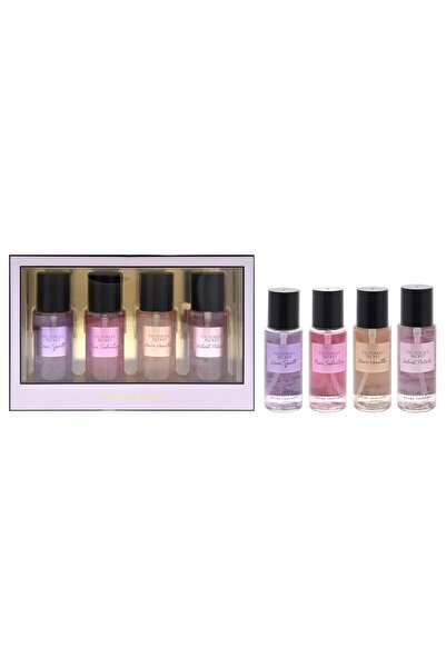 Victoria's Secret The Best of Mist Set by for Women - 4 Pc Gift Set 2.5oz Love Spell Fragrance Mist,