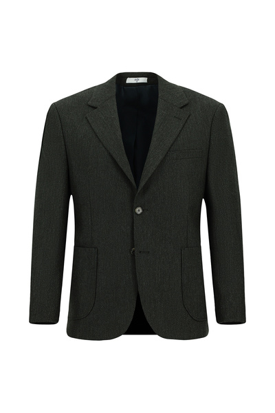 Kiğılı Regular Fit Eyelet Wool Classic Jacket