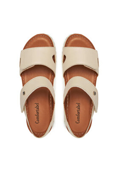 Comfortabel Γυναικεία σανδάλια μπεζ COMFORTABEL-710206-08 ΜΠΕΖ