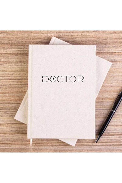 CrowsGate Doctor Krem Unlined Canvas Notebook