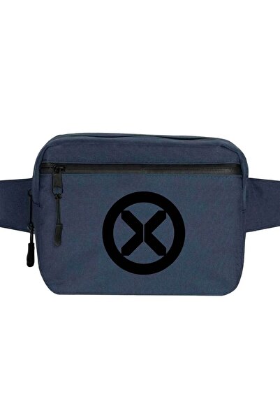 CrowsGate Geantă de talie cu logo X Men Culoare bleumarin