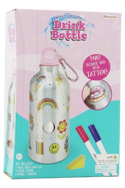 Champion مجموعة الأنشطة التعليمية للفنون والحرف اليدوية من اصنع زجاجة المشروبات الخاصة بك