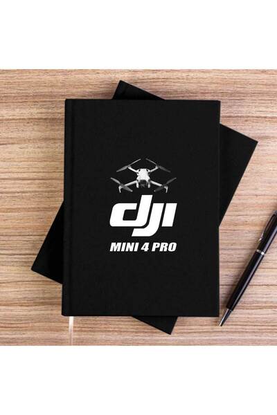 CrowsGate Dj Mini 4 Pro Black Unlined Canvas Notebook