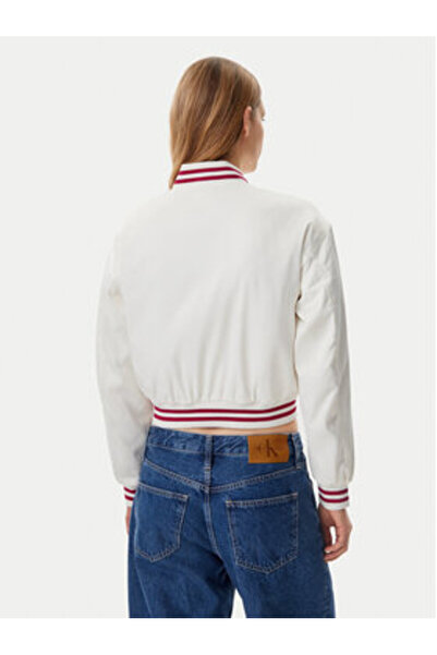 Tommy Jeans Women's Bomber jacket DW0DW20229 White