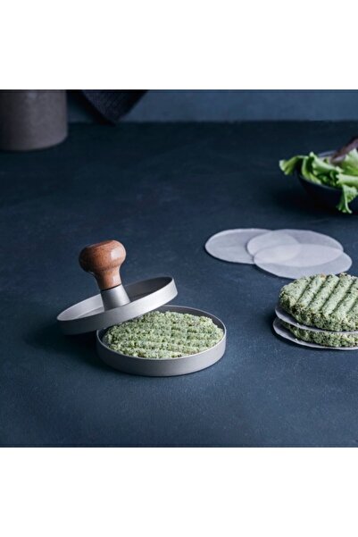 Lacor Aluminum hamburger press, 11 cm