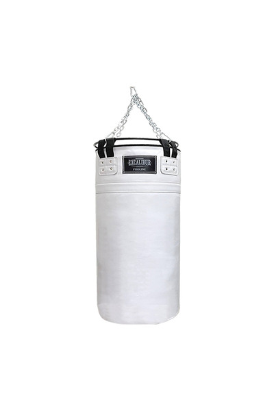 Excalibur Proline Steel Salon Tipi Çemberli Boks Torbası 120 x 50 cm Beyaz