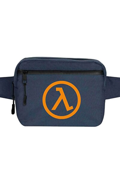 CrowsGate Geantă de talie cu logo Half Life Culoare bleumarin