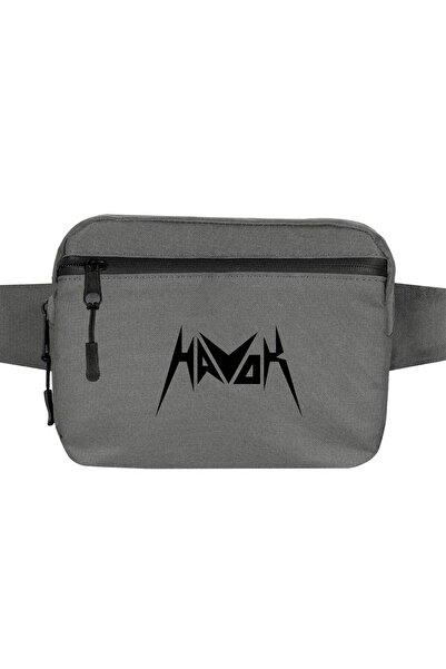 CrowsGate Havok Logo Waist Bag Gray Color