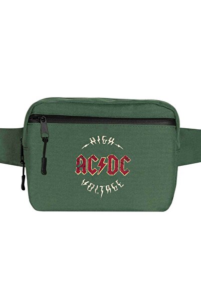 CrowsGate Geantă vintage Ac Dc Culoare verde