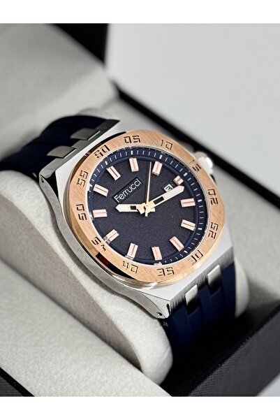 Ferrucci ERKEK KOL SAATİ METAL KASA 30 METRE SUYA DAYANIKLI
