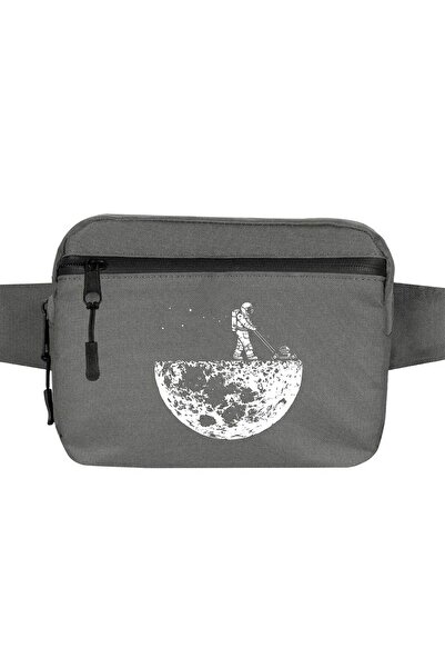 CrowsGate Moon Life Waist Bag Gray Color