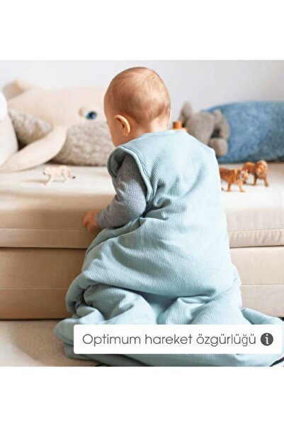 PAMUK HANIM Outlet Winter Sleeping Bag 2.5 Tog Girl - Boy Baby-Child Sleeveless Zippered Sleeping Bag/Sea Green