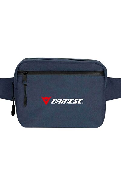 CrowsGate Geantă de talie cu text cu logo Dainese Culoare bleumarin