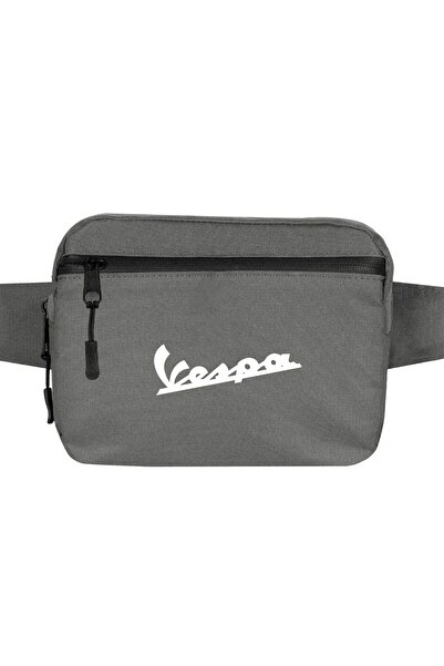 CrowsGate Geantă Vespa Logo 3 Culoare Gri