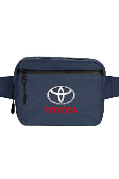 CrowsGate Geantă de talie Toyata Text Logo Culoare bleumarin