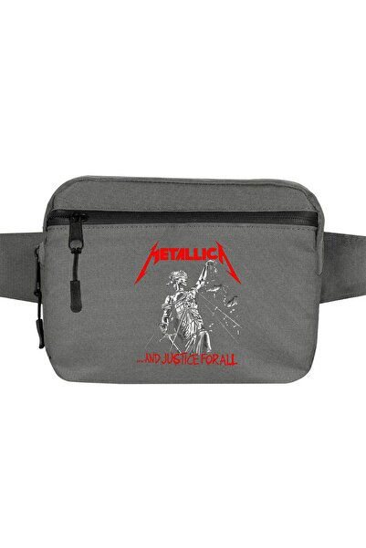 CrowsGate Metallica and Justice for All Waist Bag Grey Color
