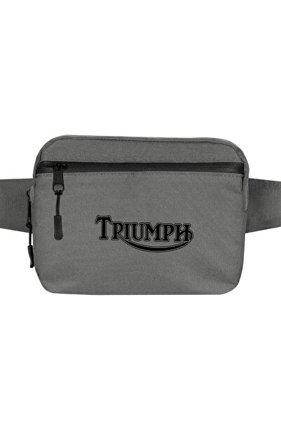 CrowsGate Geantă de talie cu logo T. Motorcycles Culoare gri