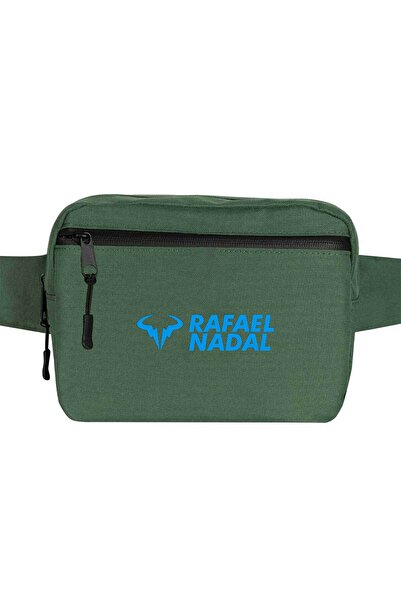 CrowsGate حقيبة خصر بشعار رافائيل ن. بلو باللون الأخضر