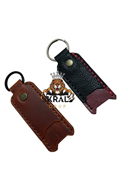 KRAL GRUP DERİCİLİK Breloc din piele de vacă autentică, breloc cu compartimen...