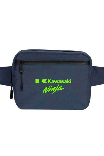 CrowsGate حقيبة خصر كاواساكي نينجا لون أزرق داكن
