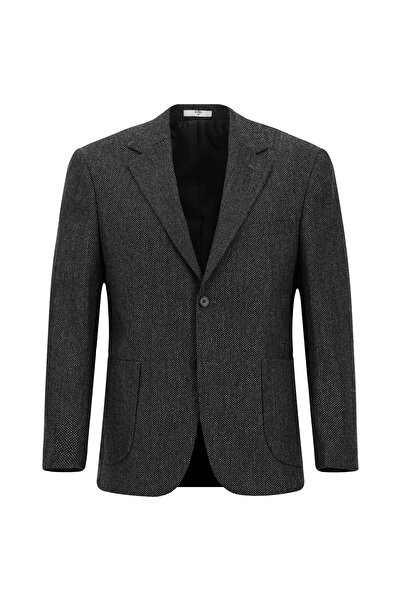 Kiğılı Regular Fit Eyelet Wool Classic Jacket
