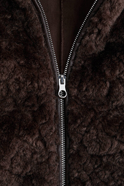 H&M Kapüşonlu Pelüş Ceket