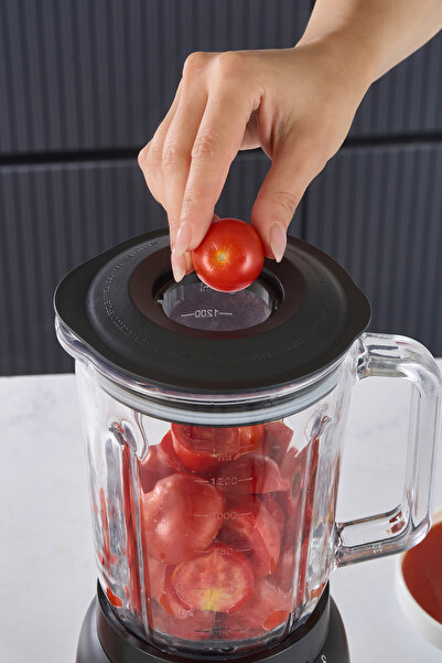 Empressco Cam sürahiyle şık ve dayanıklı masa blenderi, 1,5L kapasite