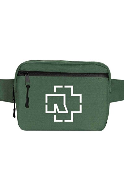 CrowsGate Geantă Rammstein Logo Culoare Verde