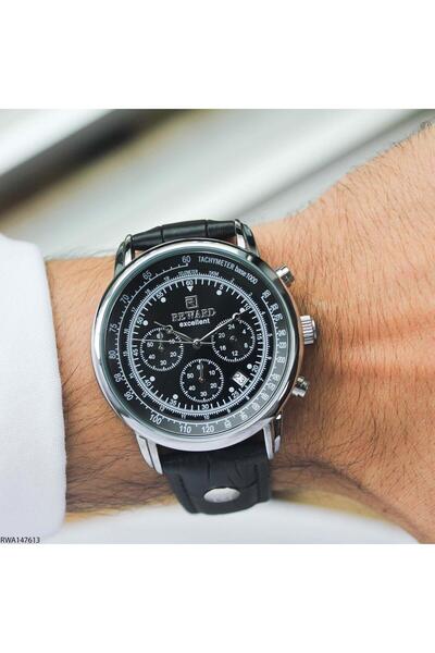 Reward Excellent Rwa147613 Men's Wristwatch with Black Leather Strap