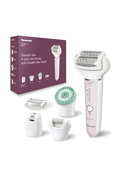 PANASONIC Epilator ES-EY80-P503, Wet & Dry, fără fir, 2 discuri și 60 de pens...