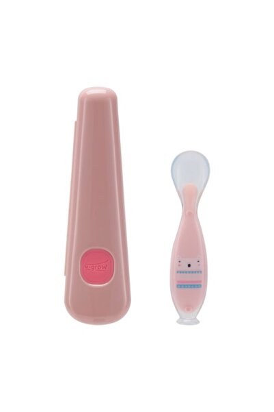 U-Grow Lingură din silicon cu suport de ventuză pentru bebeluși