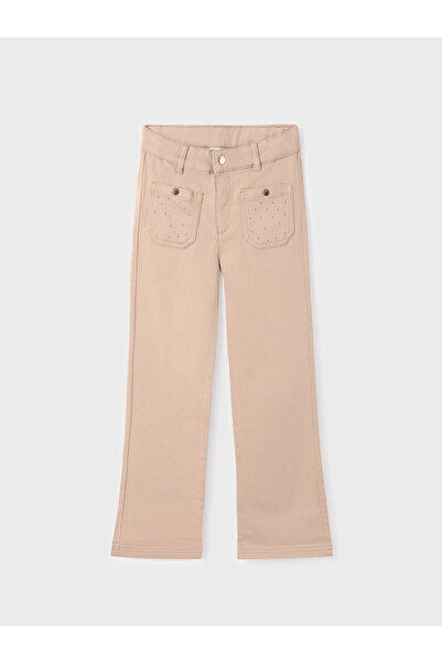 MAYORAL Παντελόνι από ύφασμα για κορίτσια 7504 Μπεζ