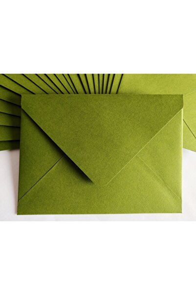 Unbranded/Generic Set 25 Plicuri C6 Handmade – Verde Matcha - Hârtie 120g/mp ...