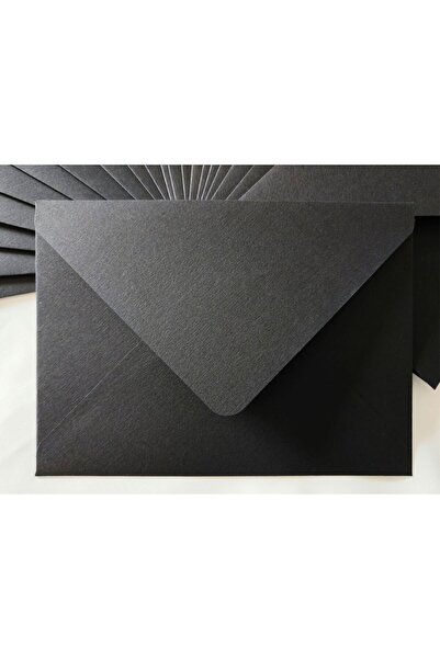 Unbranded/Generic Set 25 Plicuri C6 Handmade - Negru Intens – Hârtie 120g/mp ...