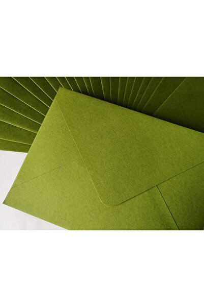 Unbranded/Generic Set 25 Plicuri C6 Handmade – Verde Matcha - Hârtie 120g/mp – Pentru Evenimente, Cadouri, Scrisori