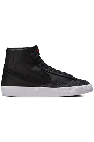 Nike Blazer Mid 77 Pantofi de damă din piele vintage din piele naturală Pantofi sport casual pentru femei Negru
