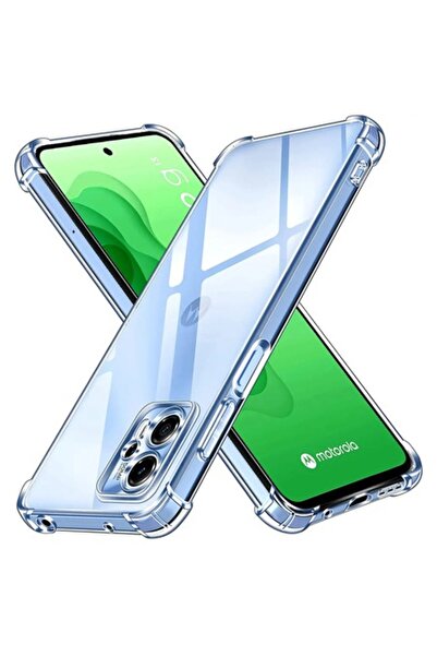 SOFAL Carcasă pentru Motorola Moto G13/G23, silicon transparent rezistent la șocuri, W189, transparentă