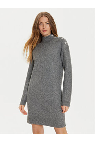 Morgan Γυναικείο Πλεκτό Φόρεμα 242-RMSTORI Γκρι