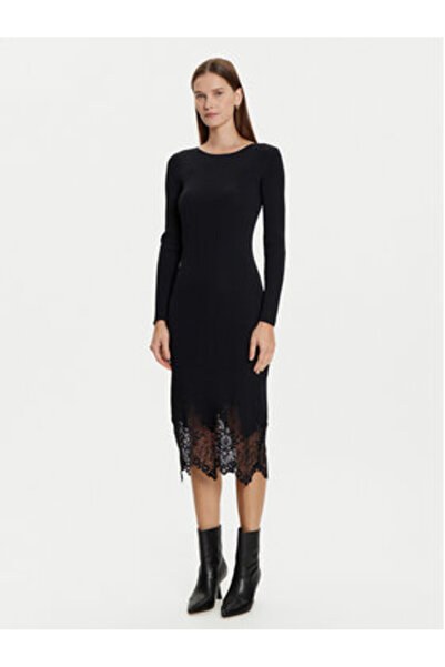 Morgan Γυναικείο Πλεκτό Φόρεμα 242-RMSIKA Μαύρο