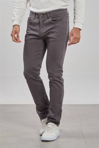 BARRELS AND OIL Men's regular fit pants - gray