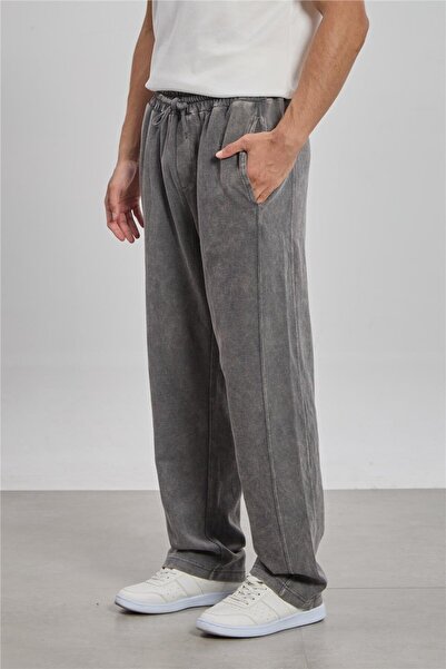 BARRELS AND OIL Men's Sweatpants with Back Pocket - Anthracite