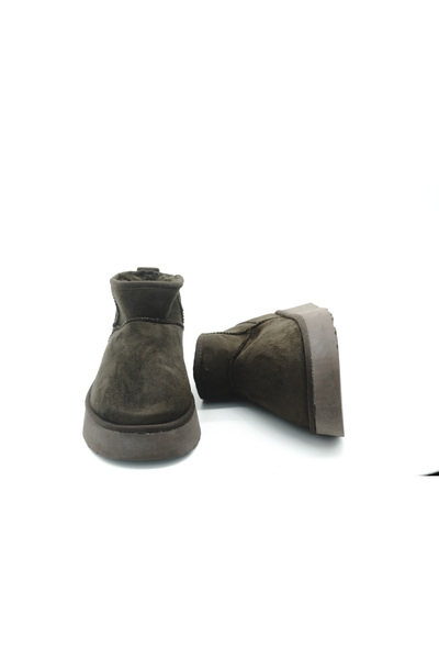 Luvesta Shoes Mini Bot Yüksek Tabanlı Acı Kahve
