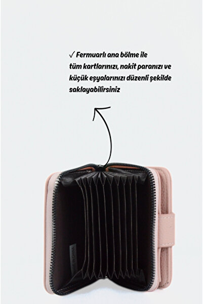 Mazel Design 4201 Genuine Leather Unisex Rfid Protected Zippered Multi-Compartment Imported Card Holder Wallet