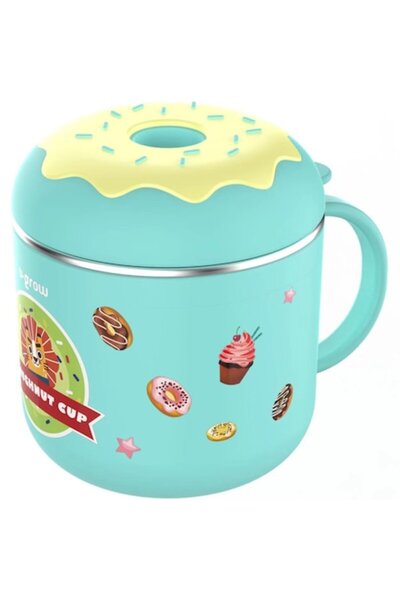 U-Grow Cană termică cu capac, albastră,