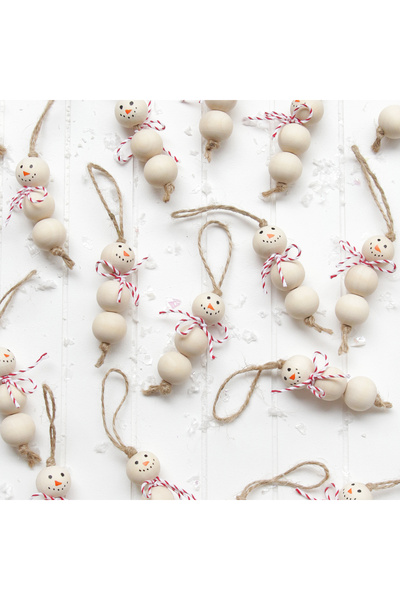 Bimotif Χιονάνθρωπος 8 εκ. χριστουγεννιάτικο στολίδι 8 τεμάχια