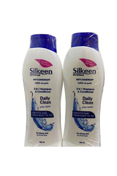SILKEEN شامبو التنظيف اليومي 400 مل × 2 (عبوة من 10 قطع)