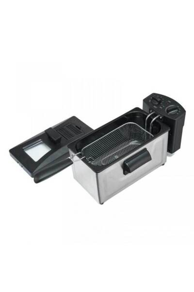 Heinner Friteuza HDF-1800SS, 1800 W, adjustable thermostat, timer, 3 L, Inox