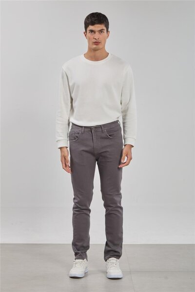 BARRELS AND OIL Men's regular fit pants - gray