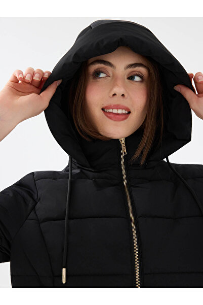 Loft Regular Fit Black Women's Coat Lf2041091